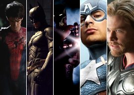 Lançamentos com filmes de super-heróis
