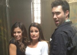 Adam Levine e Lea Michele participam juntos de “American Horror Story”