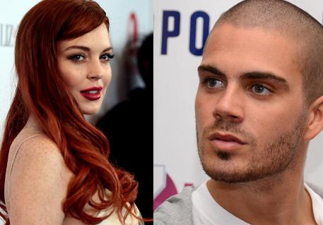 Lindsay Lohan conhece os pais de Max George, do The Wanted