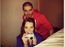 Lindsay Lohan posta foto com Max George, do The Wanted