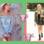 looks em tons de azul e verde