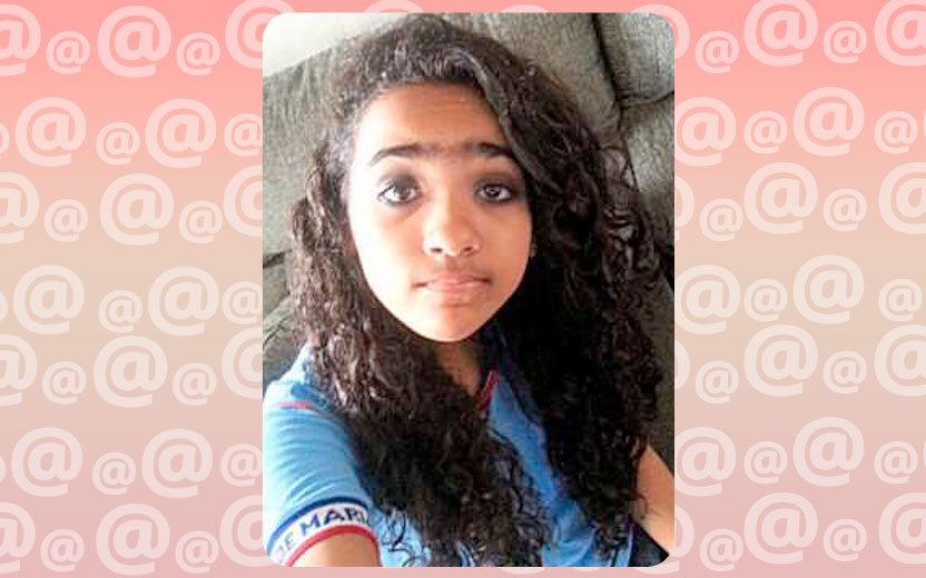 Julia Gabriele, vítima de cyberbullying