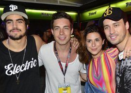 Caio Castro, Di Ferrero, Fernanda Paes Leme e Rodrigo Andrade