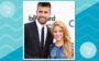 Elementos dos signos: símbolos de ar representados ao lado de Shakira e Piqué sorrindo