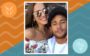 Elementos dos signos: símbolos de fogo e ar representados ao lado de Neymar e Bruna Marquerzine sorrindo