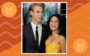 Elementos dos signos: símbolos de fogo representados ao lado de Vanessa Hudgens e Austin sorrindo