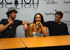 Coletiva de imprensa com Ian Somerhalder, Kat Graham e Paul Wesley - Vampire Attraction 2015