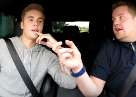 Justin Bieber participa de quadro divertido no "The Late Late Show"