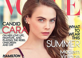 Cara Delevingne na Vogue de Julho 2015