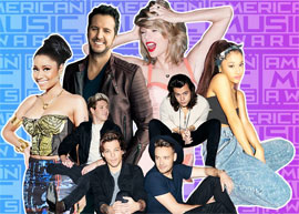 Revelados os concorrentes para "Artista do Ano" do AMA 2015