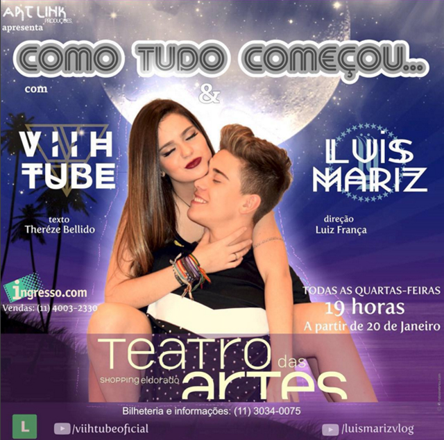 Alerta de estreia: a peça dos lindos Luis Mariz e Viih Tube