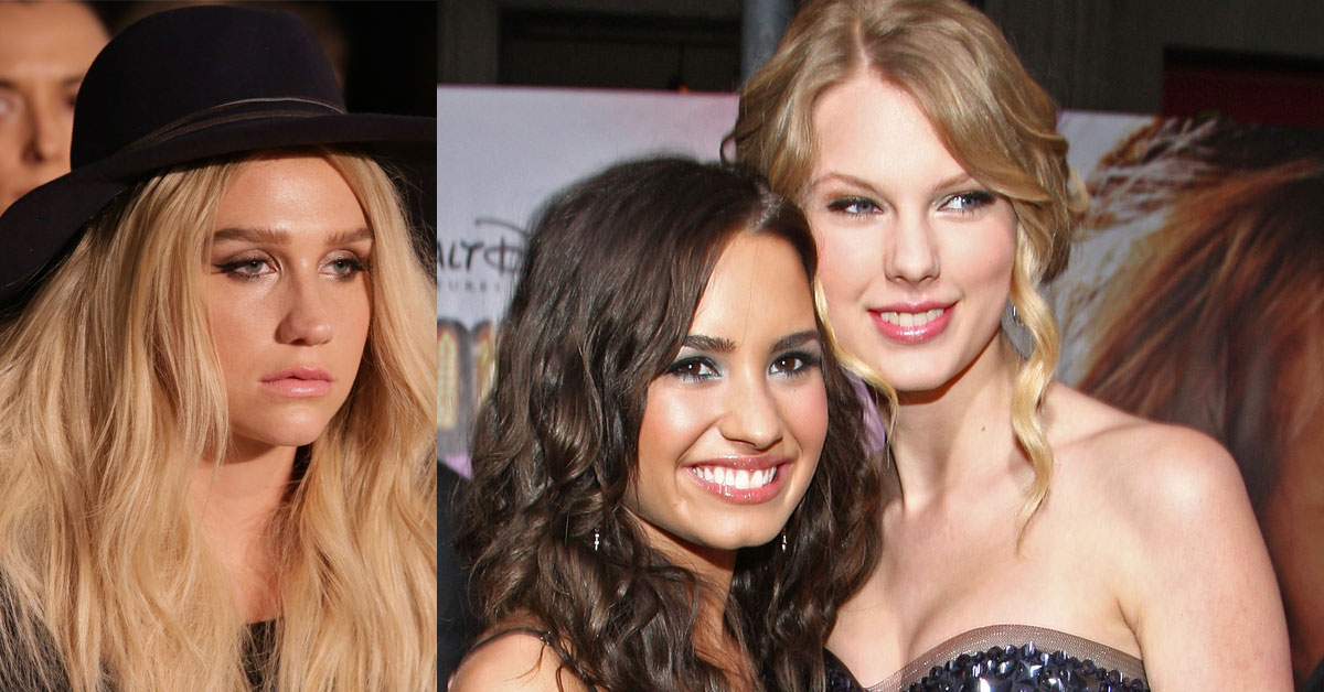 Kesha, Taylor Swift e Demi Lovato