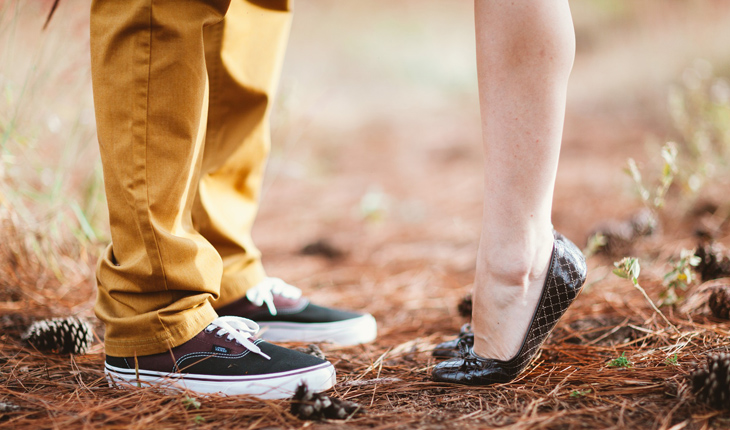 pés de um casal