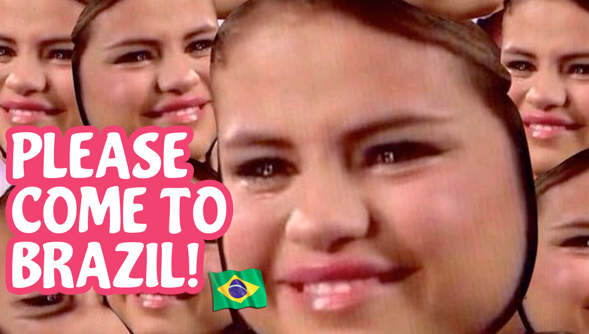 please come to brasil selena gomez