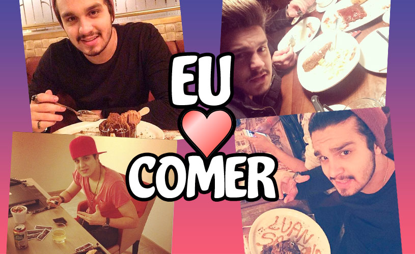 luan santana comendo