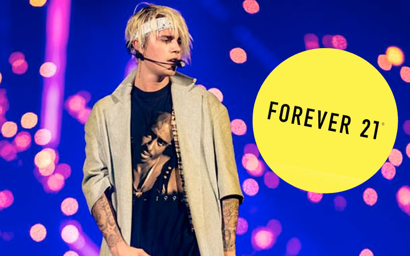 Justin Bieber e Forever 21