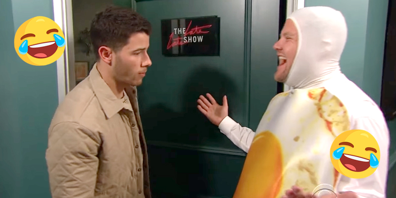 nick jonas e James Corden