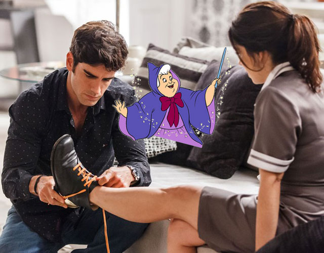 felipe e shirlei com a fada de cinderela