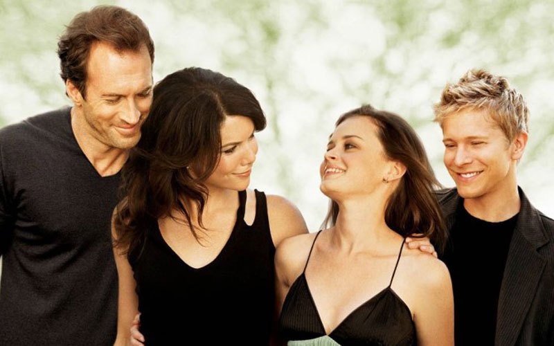 gilmore girls: rory, lorelai, luke e logan