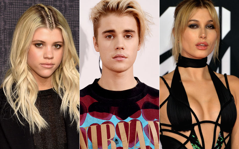 justin bieber, sofia richie e hailey baldwin