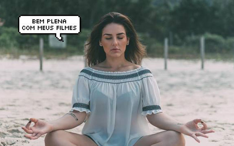 kéfera meditando pensando nos filmes
