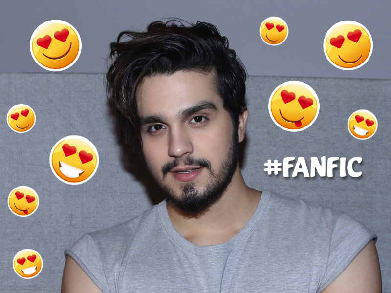 Luan Santana cercado de emojis