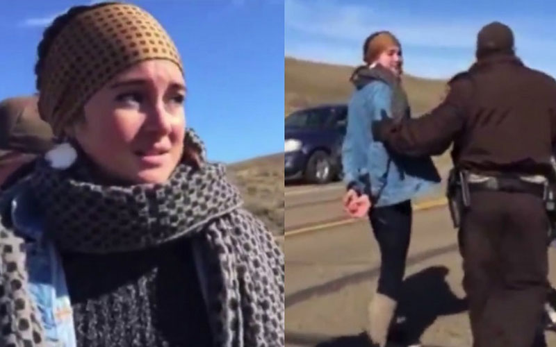 shailene woodley sendo presa
