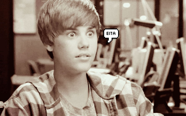 justin bieber assustado