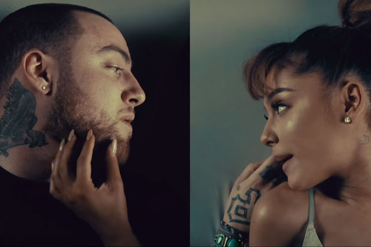 ariana grande e mac miller em clipe