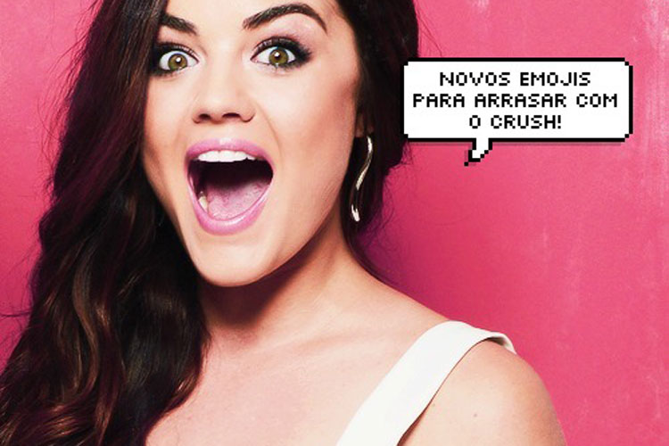lucy hale, de pretty little liars, falando sobre emojis da apple