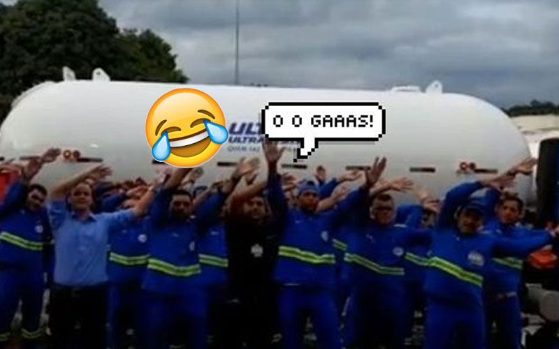 funk do gás: funcionários da ultragaz dançando