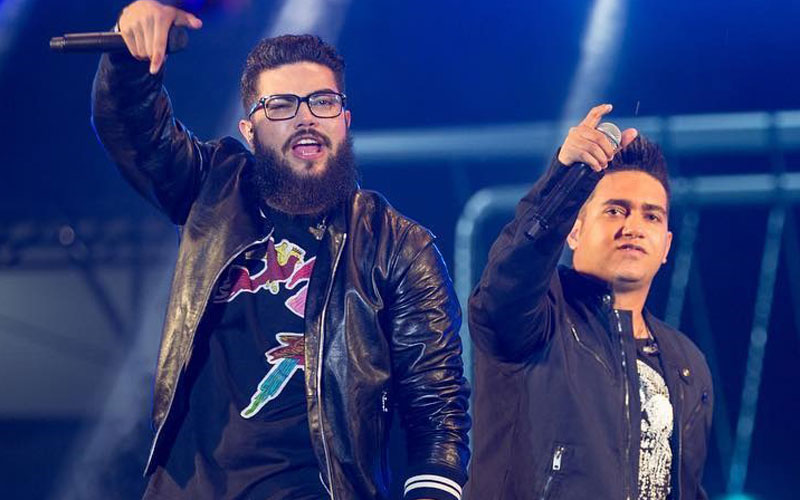 henrique e juliano cantando em show