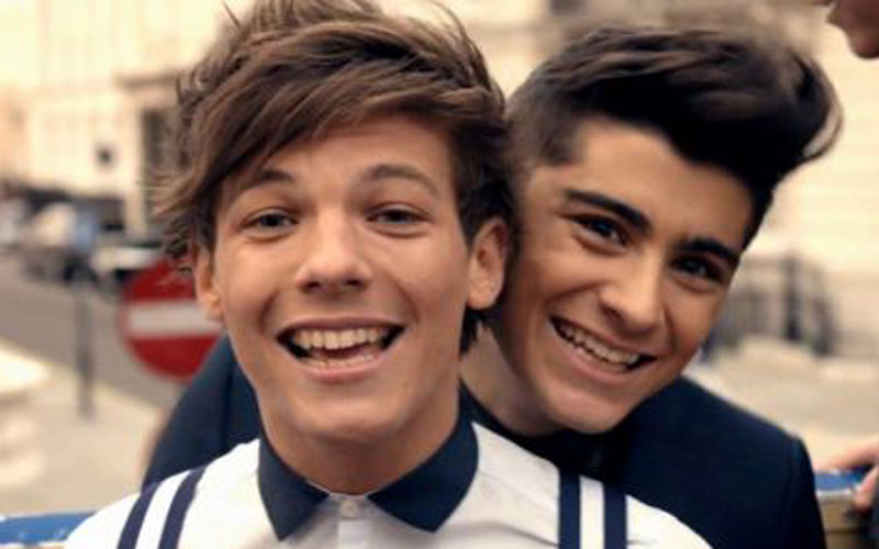 zayn malik e louis tomlinson na one direction