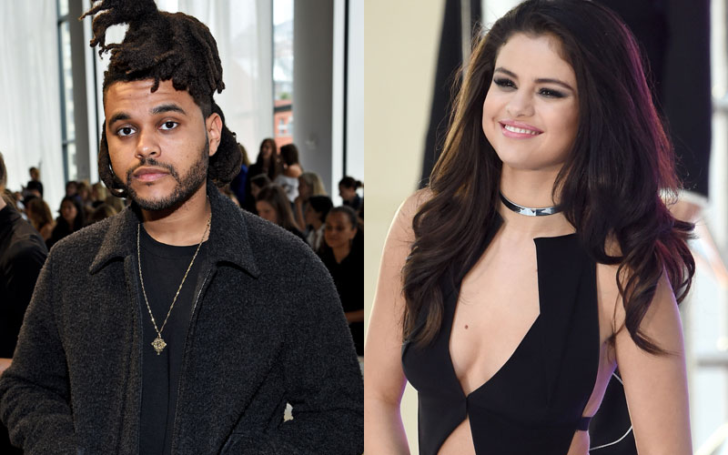 selena gomez ao lado de the weeknd