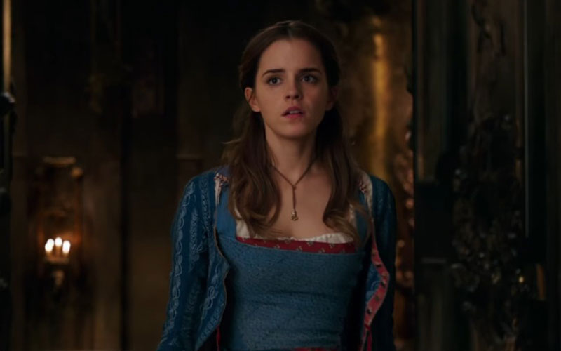 emma watson como bela, em a bela e a fera