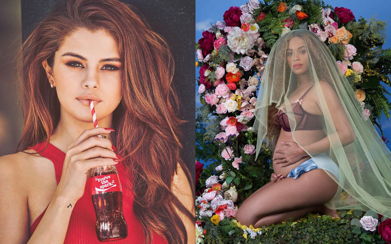 fotos mais curtidas do instagram: selena gomez e beyoncé grávida