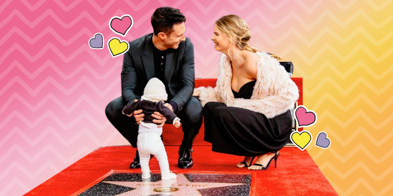 Adam Levine apresenta a filha em cerimônia da Calçada da Fama
