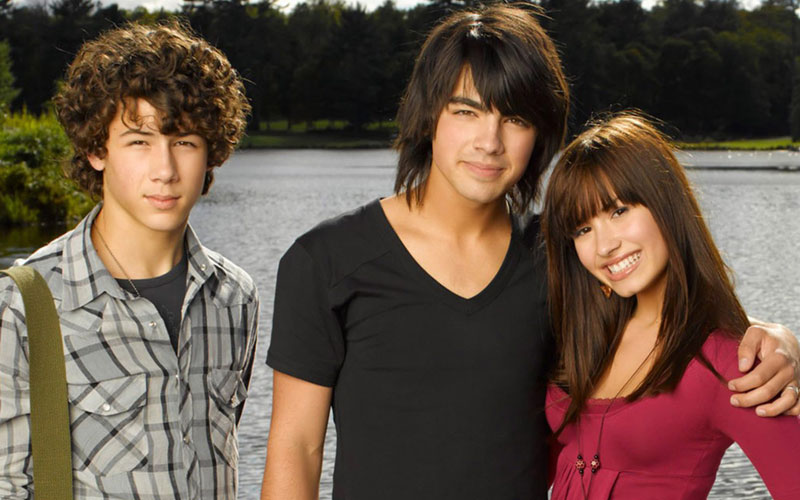 Nick, Joe e Demi em Camp Rock