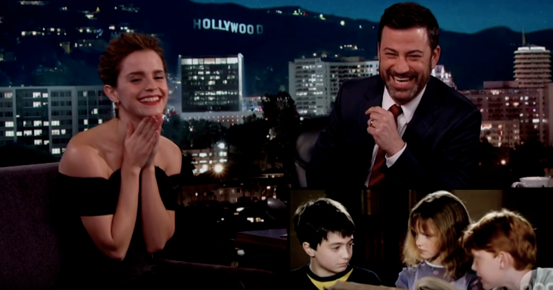 Emma Watson no programa do Jimmy Kimmel