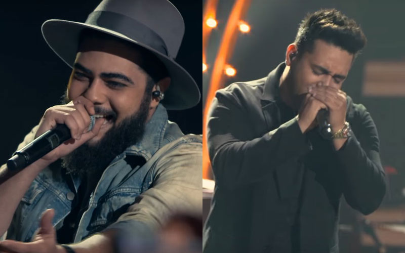 Henrique e Juliano no clipe de "Não Passa Vontade''