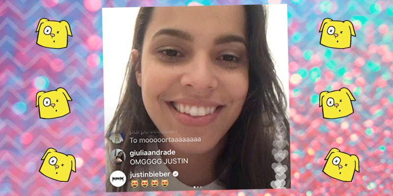 ex-BBB Mayla e Justin Bieber