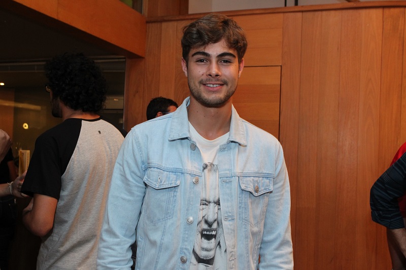 Rafael Vitti na estreia da peça Bia e Leo, no Rio de Janeiro