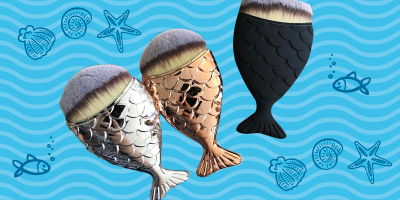 Pincéis com cauda de sereia