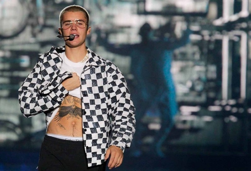 Justin Bieber em show da Purpose Tour, no Rio de Janeiro.