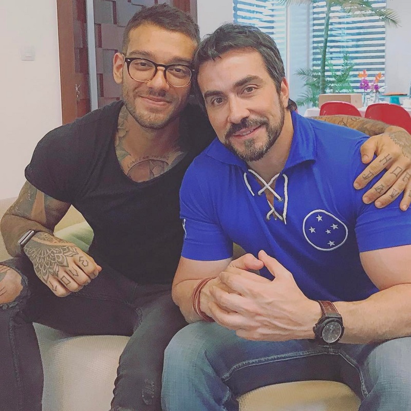 Lucas Lucco e Padre Fábio de Melo.