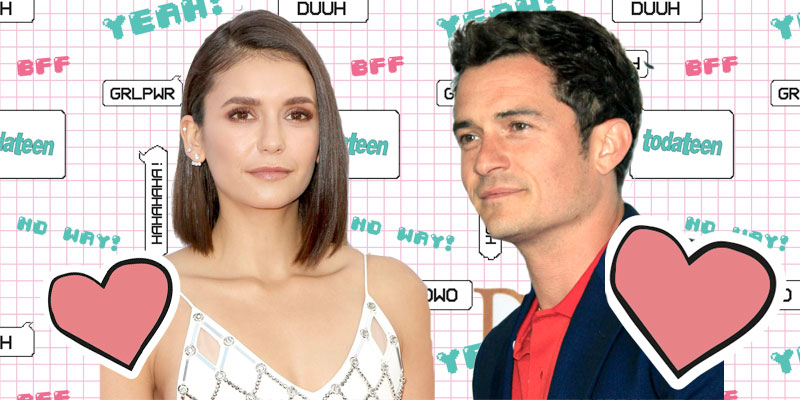 Nina Dobrev, de The Vampire Diaries, e Orlando Bloom em clima de romance