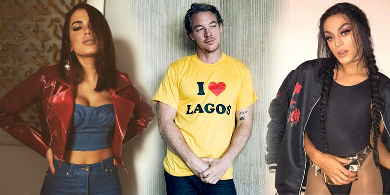 montagem com fotos da anitta e pabllo vittar, diplo