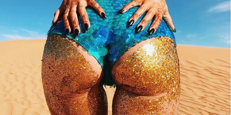 Glitter no bumbum