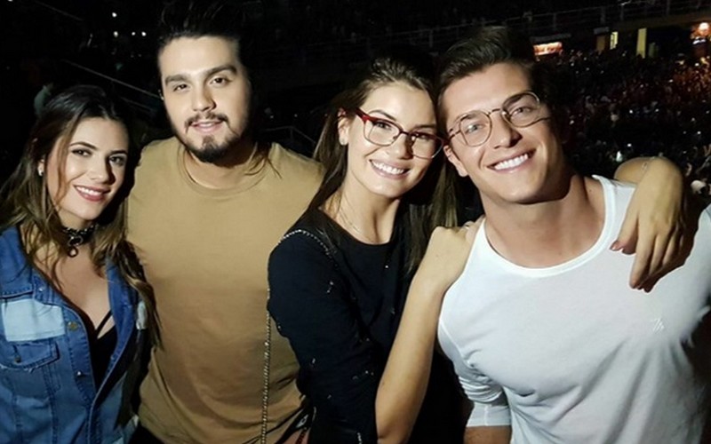 Luan Santana, Camila, Jade e Klebber toledo, show do Ed Sheeran