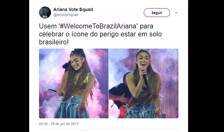 ariana grande no Brasil